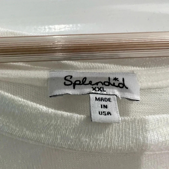 Splendid Slub Crew Tee measurements above - Picture 3 of 5